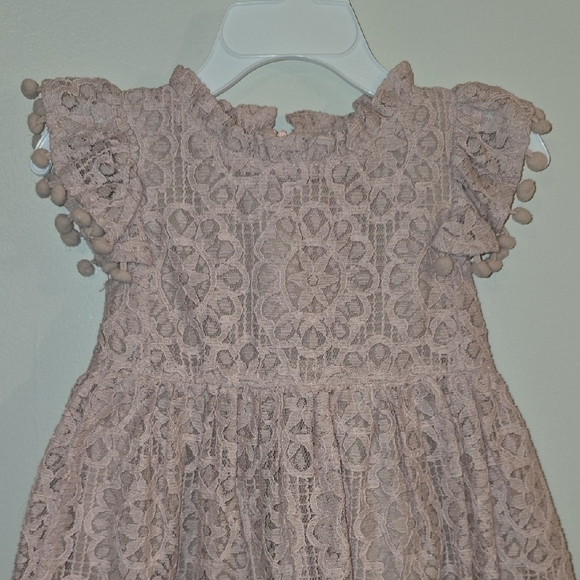 Charming Lace Kids Dress in Soft Blush Pink NWT LOT P - Picture 4 of 13